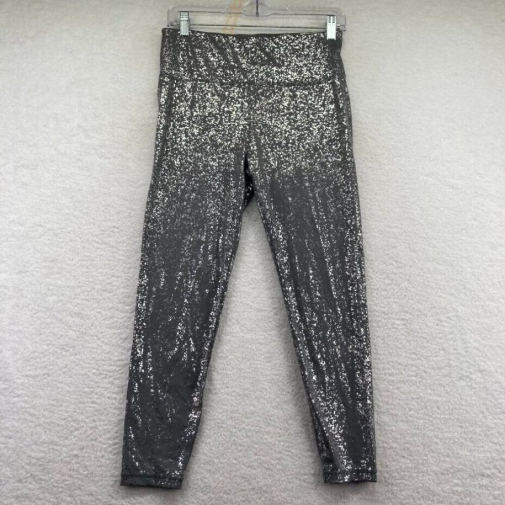 Sweaty Betty London Womens Leggings Size 12 Gray Goddess‎ Terrazzo Foil